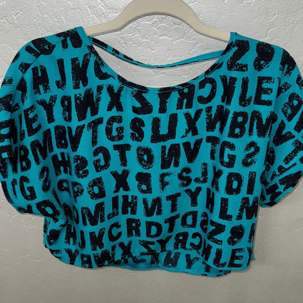 Nasty Gal open back crop tee